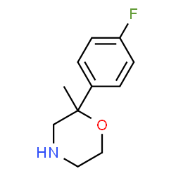 ChemSpider 2D Image | 2-(4-Fluorophenyl)-2-methylmorpholine | C11H14FNO