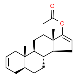 ChemSpider 2D Image | (5alpha)-Androsta-2,16-dien-17-yl acetate | C21H30O2