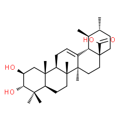 ChemSpider 2D Image | (2beta,3alpha)-2,3-Dihydroxyurs-12-en-28-oic acid | C30H48O4