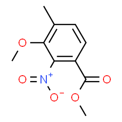ChemSpider 2D Image | Methyl 3-methoxy-4-methyl-2-nitrobenzoate | C10H11NO5