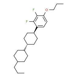 ChemSpider 2D Image | (1r,4r)-4-(2,3-Difluoro-4-propoxyphenyl)-4'-propyl-1,1'-bi(cyclohexyl) | C24H36F2O