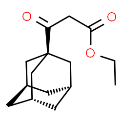 ChemSpider 2D Image | ETHYL 3-(1-ADAMANTYL)-3-OXOPROPIONATE | C15H22O3