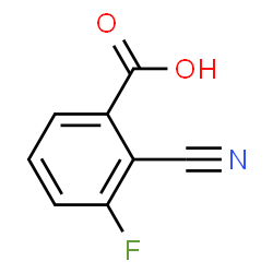 ChemSpider 2D Image | 2-Cyano-3-fluorobenzoic acid | C8H4FNO2