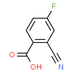 ChemSpider 2D Image | 2-Cyano-4-fluorobenzoic acid | C8H4FNO2