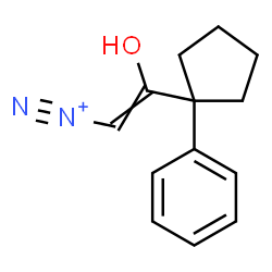ChemSpider 2D Image | 2-Hydroxy-2-(1-phenylcyclopentyl)ethenediazonium | C13H15N2O