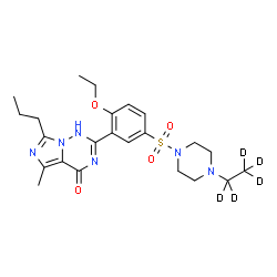 ChemSpider 2D Image | VARDENAFIL-D5 | C23H27D5N6O4S