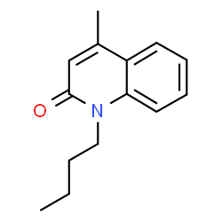 ChemSpider 2D Image | 1-Butyl-4-methyl-2(1H)-quinolinone | C14H17NO