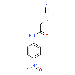 ChemSpider 2D Image | 2-(CYANOSULFANYL)-N-(4-NITROPHENYL)ACETAMIDE | C9H7N3O3S