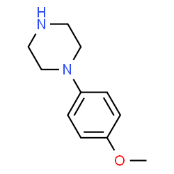ChemSpider 2D Image | 1-(4-Anisyl)piperazine | C11H16N2O
