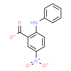 ChemSpider 2D Image | 2-Anilino-5-nitrobenzoate | C13H9N2O4