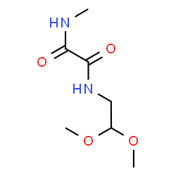 ChemSpider 2D Image | N-(2,2-Dimethoxyethyl)-N'-methylethanediamide | C7H14N2O4