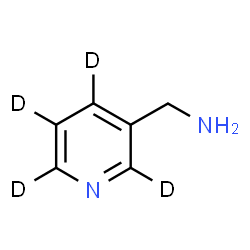 ChemSpider 2D Image | 3-(Aminomethyl)pyridine-2,4,5,6-d4 | C6H4D4N2