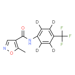 ChemSpider 2D Image | LEFLUNOMIDE-D4 | C12H5D4F3N2O2