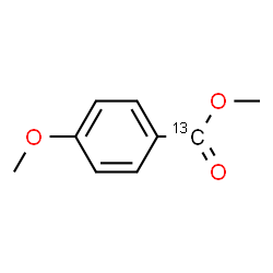 ChemSpider 2D Image | Methyl 4-methoxy(alpha-~13~C)benzoate | C813CH10O3