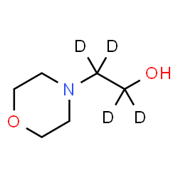 ChemSpider 2D Image | 2-(4-Morpholinyl)(~2~H_4_)ethanol | C6H9D4NO2
