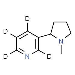 ChemSpider 2D Image | Nicotine-d4 | C10H10D4N2