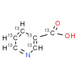 ChemSpider 2D Image | Niacin-13C6 | 13C6H5NO2