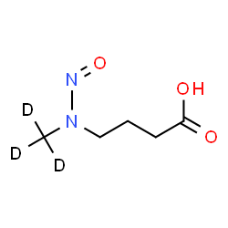 ChemSpider 2D Image | 4-[(~2~H_3_)Methyl(nitroso)amino]butanoic acid | C5H7D3N2O3