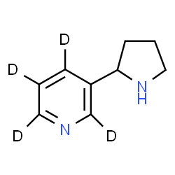 ChemSpider 2D Image | (+/-)-Nornicotine-d4 | C9H8D4N2