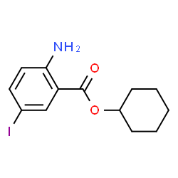 ChemSpider 2D Image | Cyclohexyl 2-amino-5-iodobenzoate | C13H16INO2