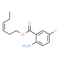 ChemSpider 2D Image | (3Z)-3-Hexen-1-yl 2-amino-5-iodobenzoate | C13H16INO2