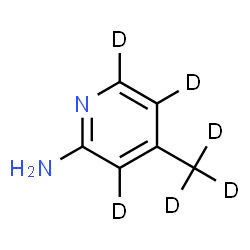 ChemSpider 2D Image | 4-(~2~H_3_)Methyl-2-(~2~H_3_)pyridinamine | C6H2D6N2