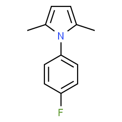 ChemSpider 2D Image | 1-(4-Fluorophenyl)-2,5-dimethyl-1H-pyrrole | C12H12FN