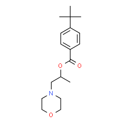 ChemSpider 2D Image | 1-(4-Morpholinyl)-2-propanyl 4-(2-methyl-2-propanyl)benzoate | C18H27NO3