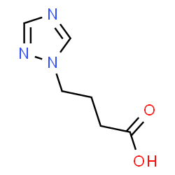 ChemSpider 2D Image | 1,2,4-Triazole-butyric acid | C6H9N3O2