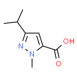 ChemSpider 2D Image | 3-Isopropyl-1-methyl-1H-pyrazole-5-carboxylic acid | C8H12N2O2