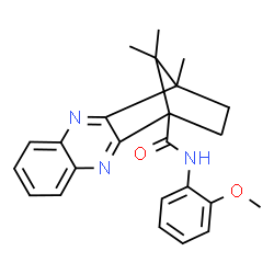 ChemSpider 2D Image | N-(2-Methoxyphenyl)-12,15,15-trimethyl-3,10-diazatetracyclo[10.2.1.0~2,11~.0~4,9~]pentadeca-2,4,6,8,10-pentaene-1-carboxamide | C24H25N3O2