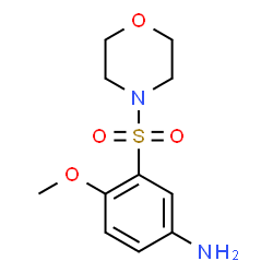 ChemSpider 2D Image | 4-Methoxy-3-(4-morpholinylsulfonyl)aniline | C11H16N2O4S