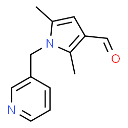 ChemSpider 2D Image | 2,5-dimethyl-1-(pyridin-3-ylmethyl)pyrrole-3-carbaldehyde | C13H14N2O