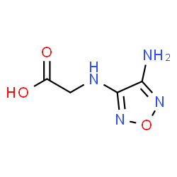 ChemSpider 2D Image | N-(4-Amino-1,2,5-oxadiazol-3-yl)glycine | C4H6N4O3