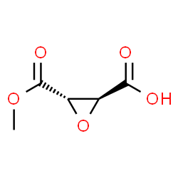 ChemSpider 2D Image | (2S,3S)-3-(Methoxycarbonyl)-2-oxiranecarboxylic acid | C5H6O5