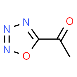 ChemSpider 2D Image | 1-(1,2,3,4-Oxatriazol-5-yl)ethanone | C3H3N3O2