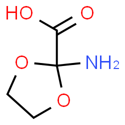 ChemSpider 2D Image | 2-Amino-1,3-dioxolane-2-carboxylic acid | C4H7NO4