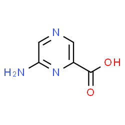 ChemSpider 2D Image | 6-Aminopyrazine-2-carboxylicacid | C5H5N3O2