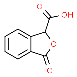 ChemSpider 2D Image | 3-Oxo-1,3-dihydro-2-benzofuran-1-carboxylic acid | C9H6O4