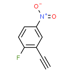 ChemSpider 2D Image | 2-Ethynyl-1-fluoro-4-nitrobenzene | C8H4FNO2