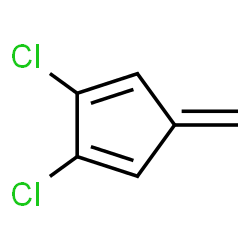 ChemSpider 2D Image | 2,3-Dichloro-5-methylene-1,3-cyclopentadiene | C6H4Cl2