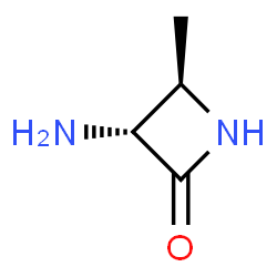 ChemSpider 2D Image | (3R,4R)-3-Amino-4-methyl-2-azetidinone | C4H8N2O