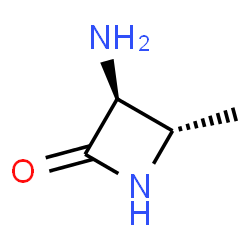 ChemSpider 2D Image | (3S,4S)-3-Amino-4-methyl-2-azetidinone | C4H8N2O