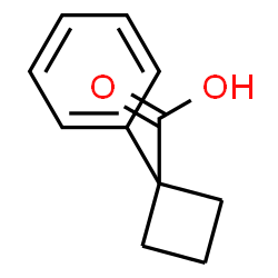 ChemSpider 2D Image | 1-Phenylcyclobutanecarboxylic acid | C11H12O2