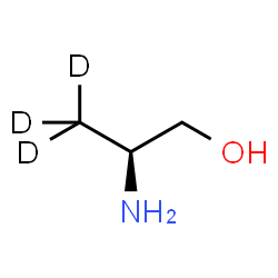 ChemSpider 2D Image | (2S)-2-Amino(3,3,3-~2~H_3_)propan-1-ol | C3H6D3NO