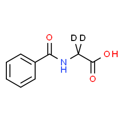 ChemSpider 2D Image | N-Benzoyl(2,2-~2~H_2_)glycine | C9H7D2NO3