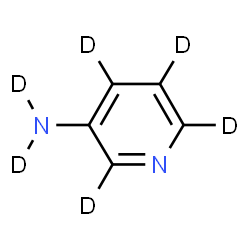 ChemSpider 2D Image | 3-(~2~H_4_)Pyridin(~2~H_2_)amine | C5D6N2