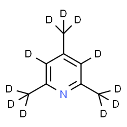 ChemSpider 2D Image | 2,4,6-Tris[(~2~H_3_)methyl](~2~H_2_)pyridine | C8D11N
