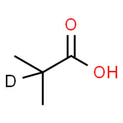 ChemSpider 2D Image | 2-Methylpropionic-2-d1 Acid | C4H7DO2