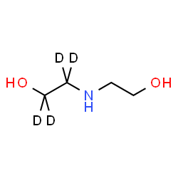 ChemSpider 2D Image | 2-[(2-Hydroxyethyl)amino](~2~H_4_)ethanol | C4H7D4NO2